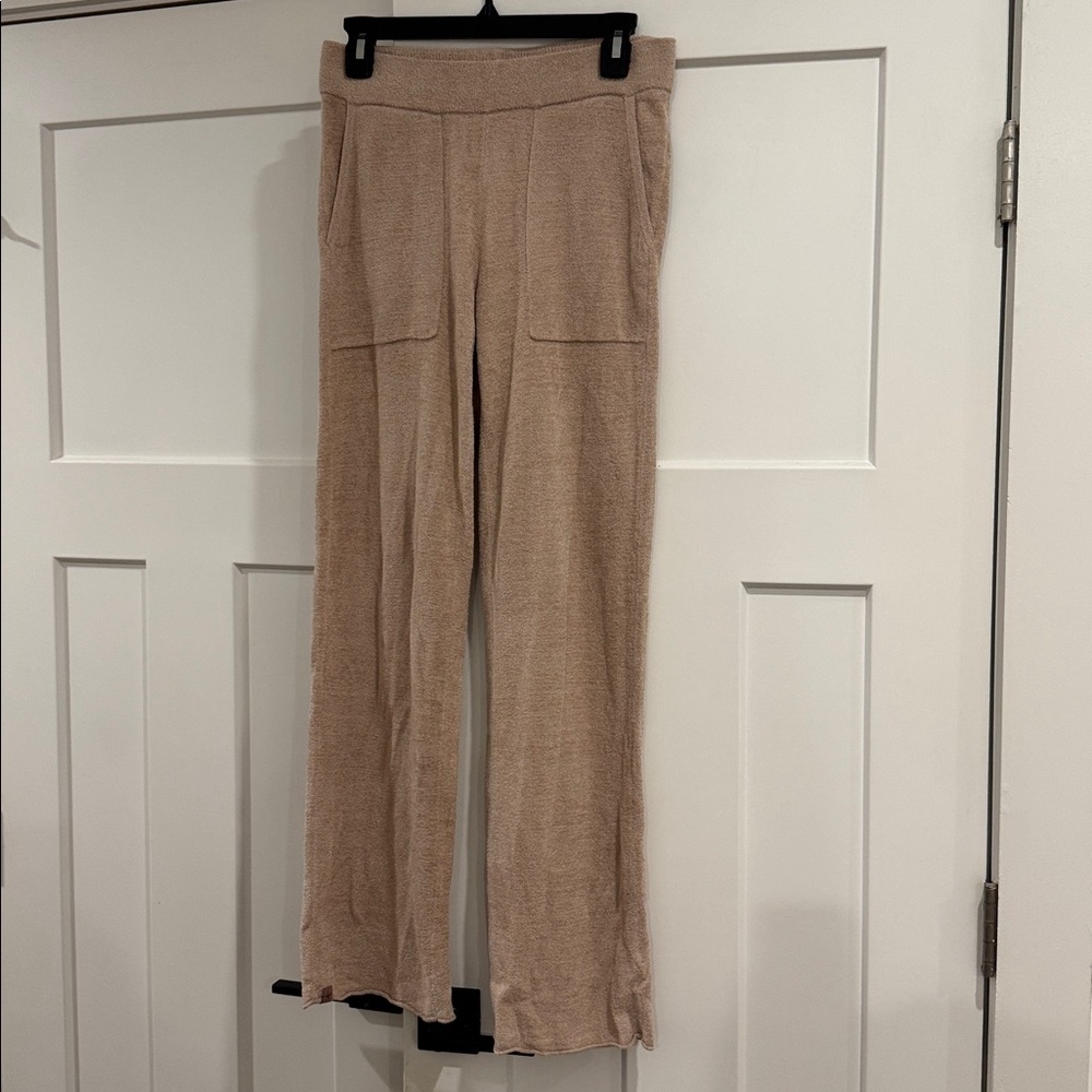 NWT Barefoot Dreams CozyChic Ultra Lite Wide Leg Pant, Willow Pink, Size XS - Picture 3 of 6